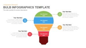 Bulb Infographics Template for Powerpoint and Keynote