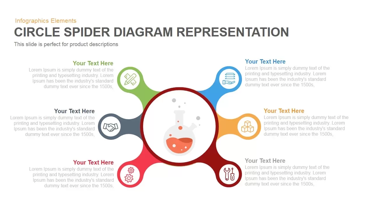 Circle Spider Diagram PowerPoint Template