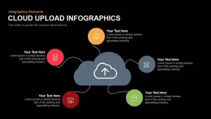 Cloud Upload Infographics Powerpoint Keynote template