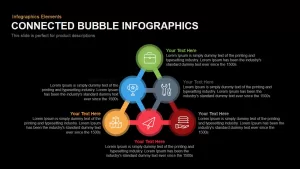 Connected Bubble Infographics Powerpoint Keynote template