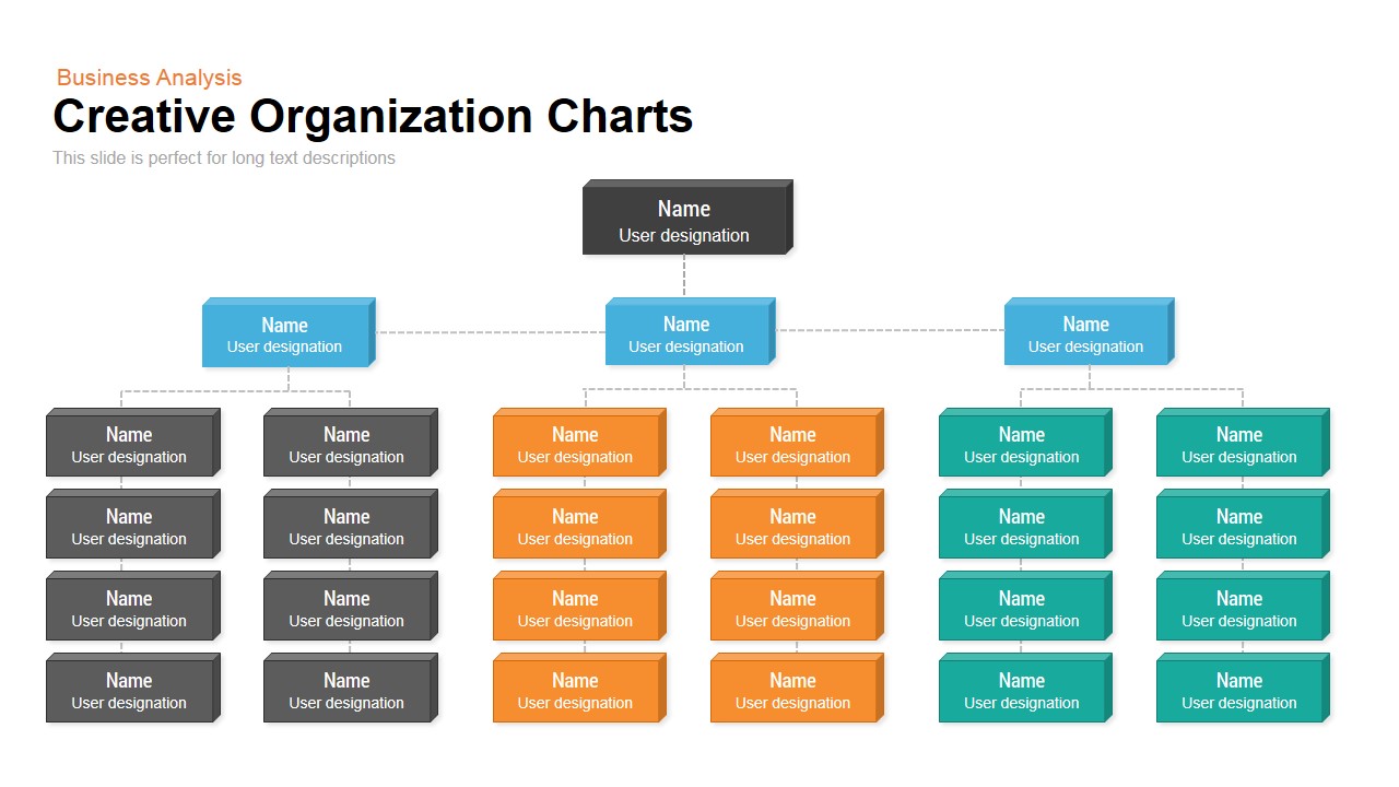 Creative Organization Chart Template for PowerPoint and Keynote Slide Within Microsoft Powerpoint Org Chart Template