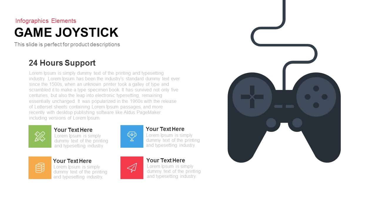 Game Joystick PowerPoint Template and Keynote Slide