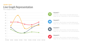 Line Chart Representation PowerPoint Templates and Keynote Slides