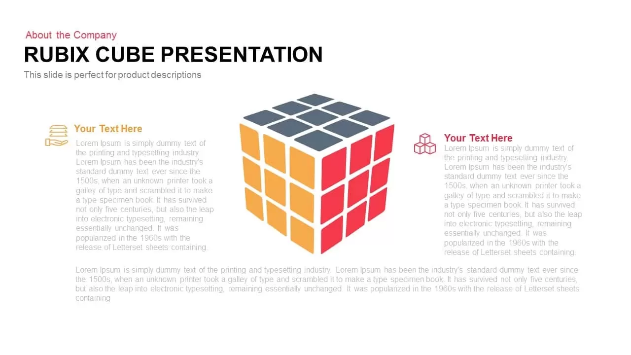Rubik's cube PowerPoint Presentation Template