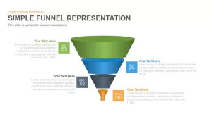 Simple Representation Funnel PowerPoint Template and Keynote