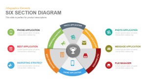 6 Section Diagram PowerPoint Template and Keynote Slide