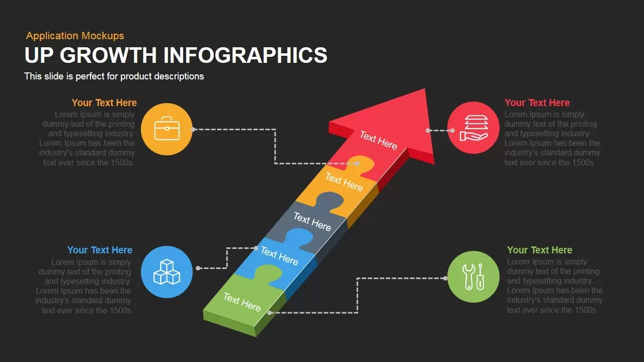 Up Growth Infographics Powerpoint Keynote template