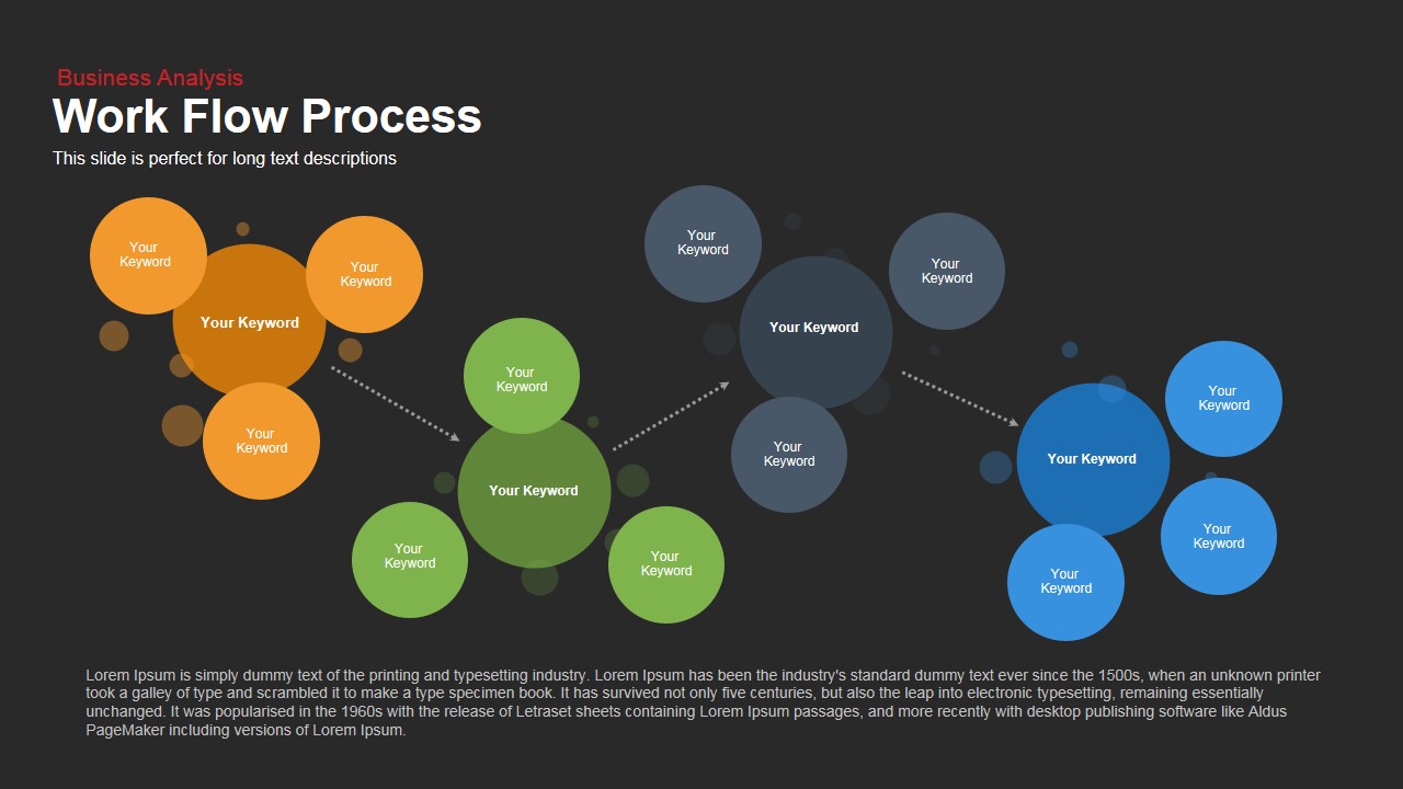 Workflow Process Template for PowerPoint and Keynote Slidebazaar