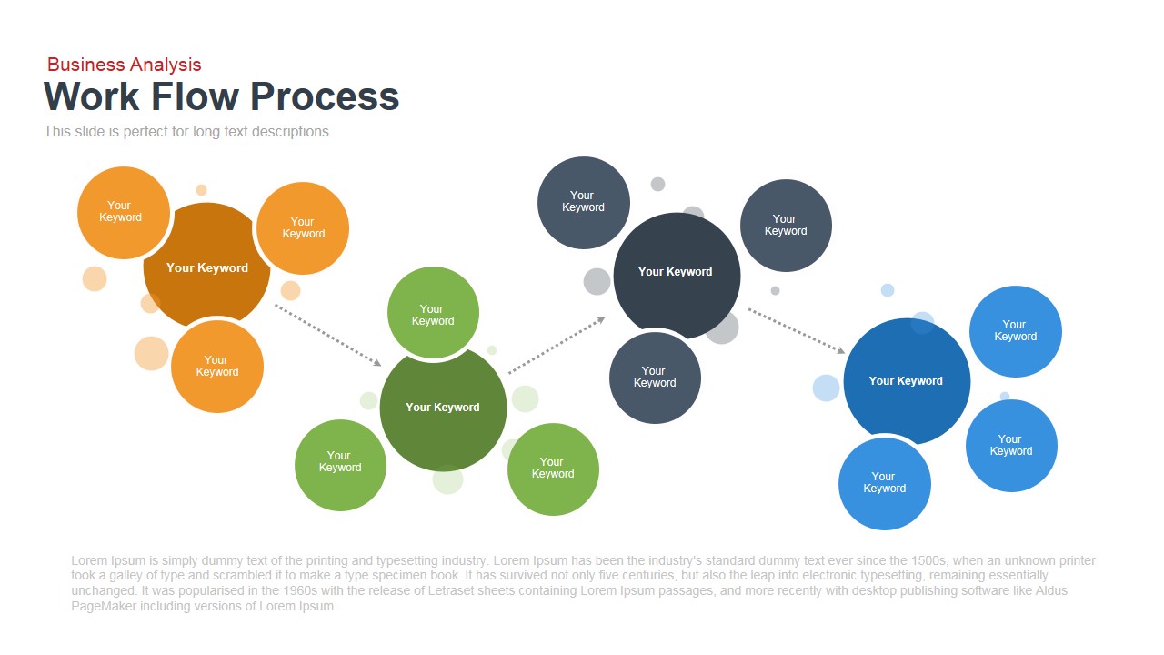 Workflow Process Template for PowerPoint and Keynote Slidebazaar