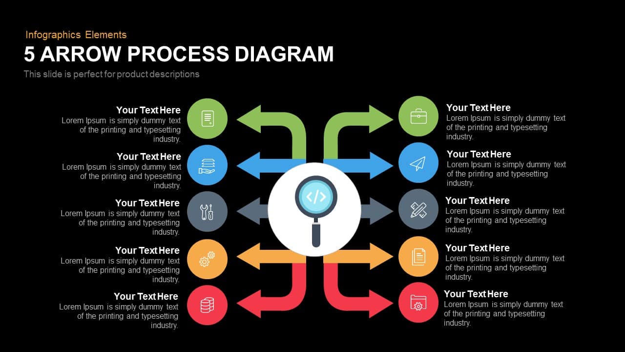 Arrow Process Diagram Template For Powerpoint Slidebazaar 1448