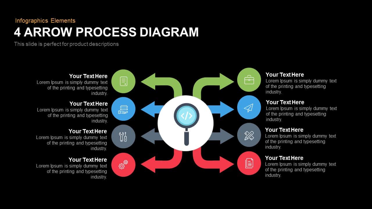 arrow process diagram 4