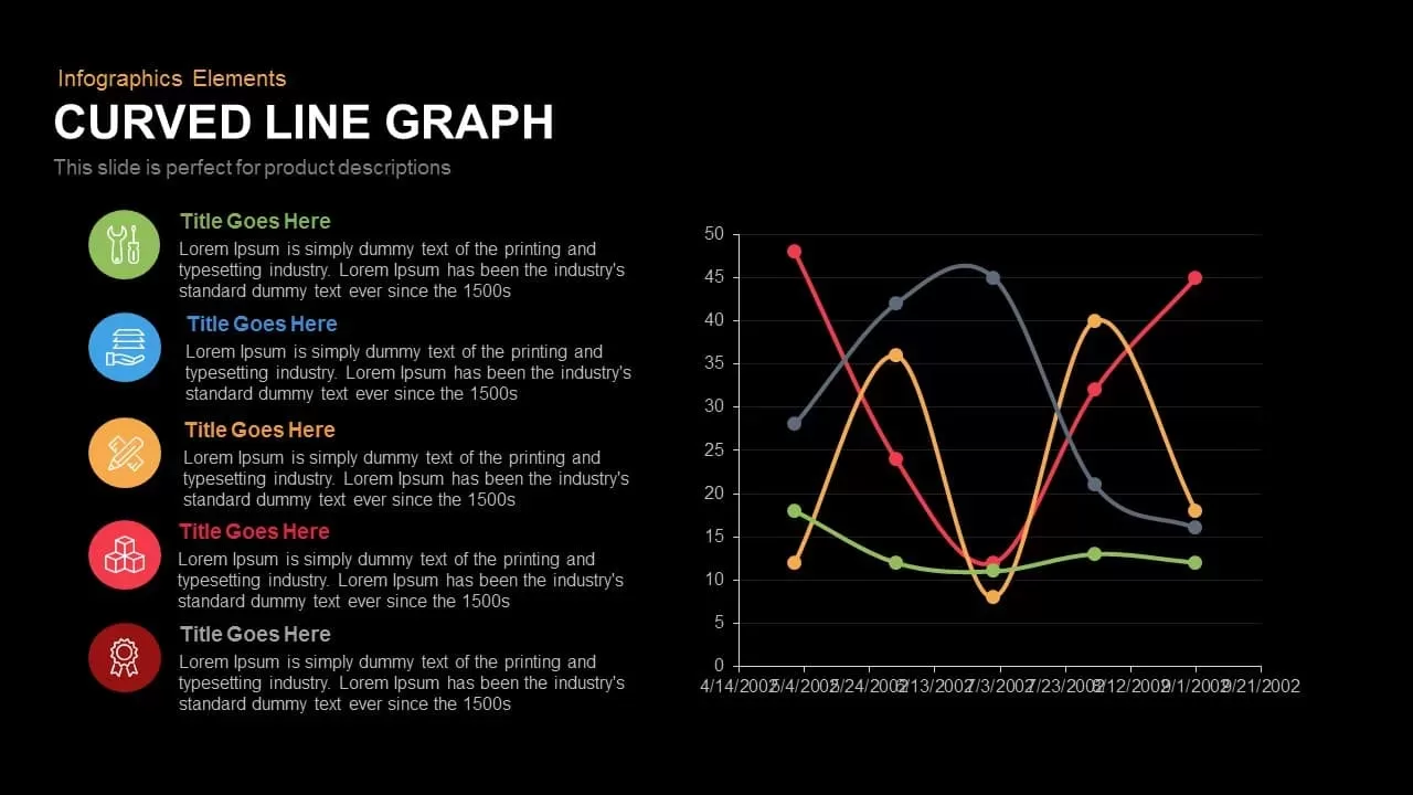 curved line graph powerpoint keynote