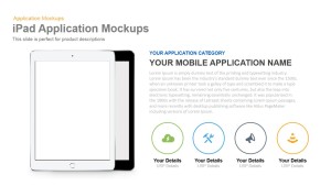 iPad Application Mockup PowerPoint Template and Keynote Slide