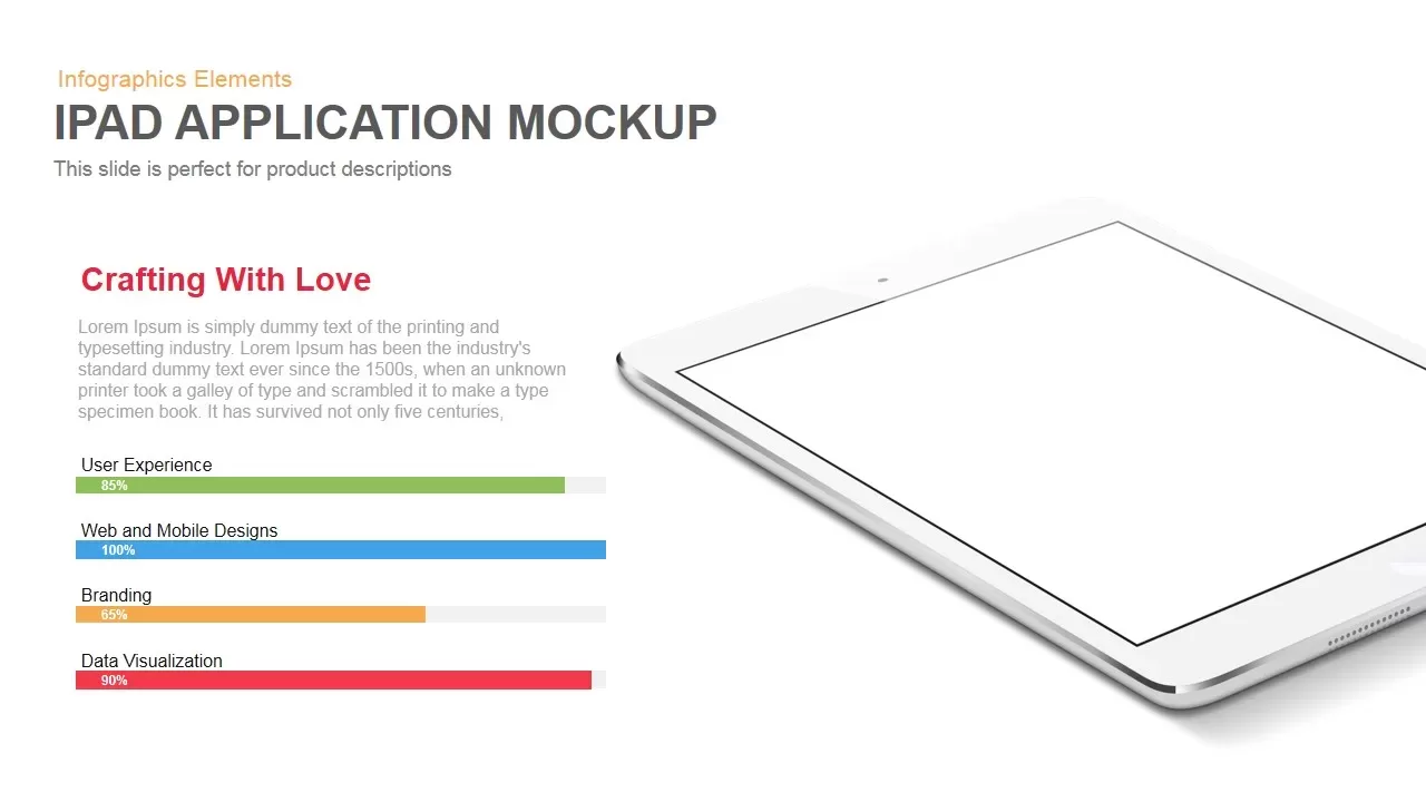 iPad Application Mockup PowerPoint Template and Keynote