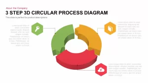 3 step 3d circular process diagram 1