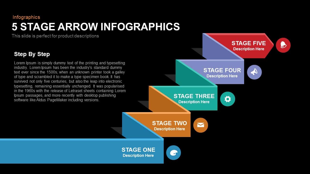 7 Stage Process Arrow Powerpoint Template And Keynote 2916