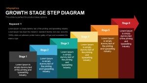 Growth Stage Step Diagram Template for PowerPoint and Keynote