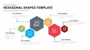 Hexagonal Shapes Template Powerpoint Keynote