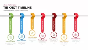 Tie Knot Timeline PowerPoint Template and Keynote Slide