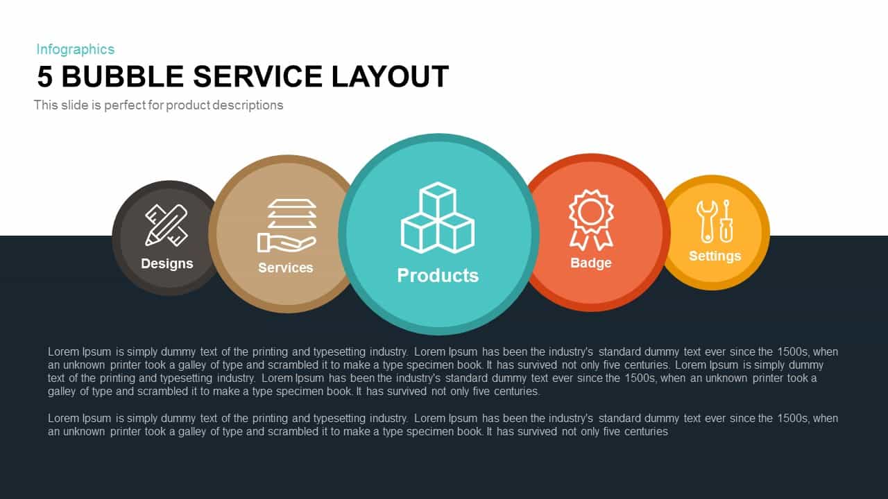 5 Bubble Service Layout