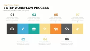 7 Step Workflow Process Powerpoint and Keynote