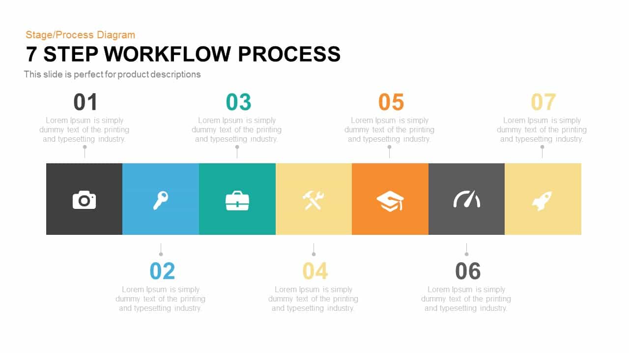 7 Step Process Workflow PowerPoint Template and Keynote Slidebazaar