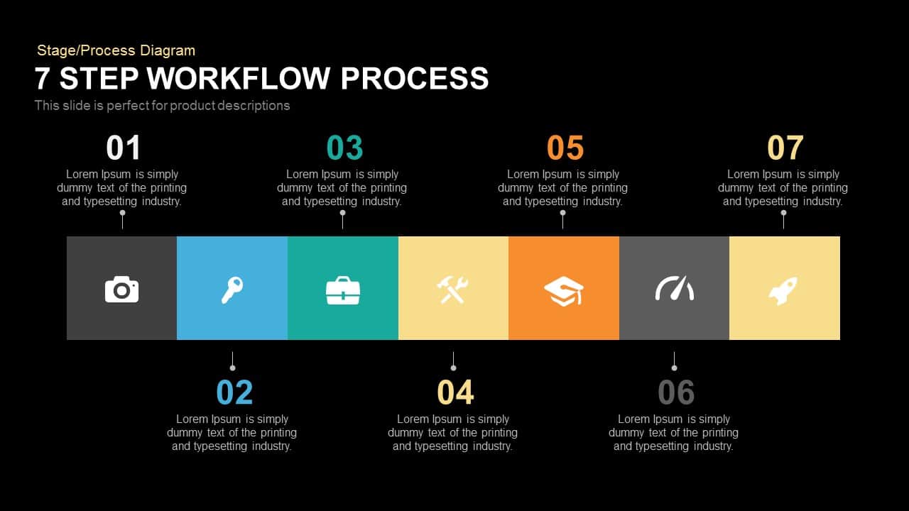 7 Step Process Workflow Powerpoint Template Slidebazaar 6231