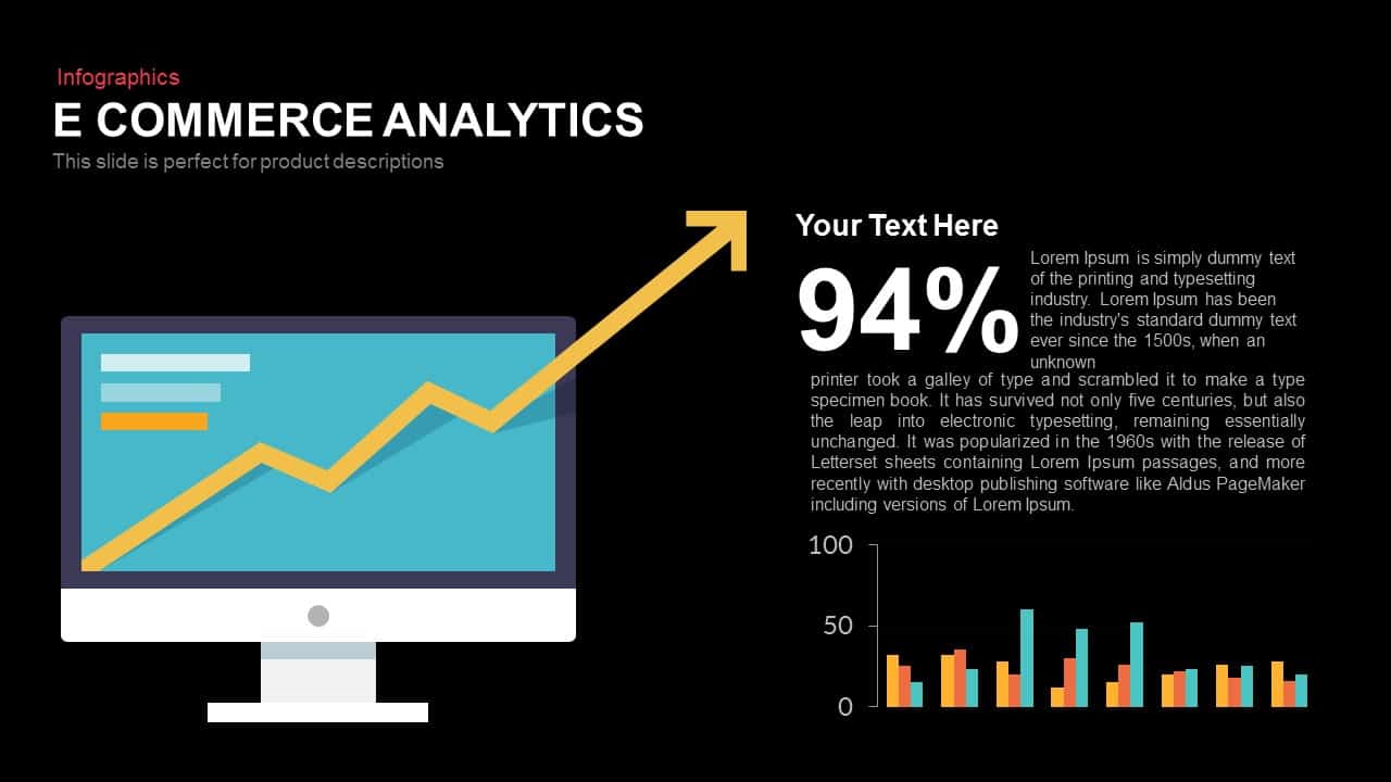 E Commerce Analytics PowerPoint Template and Keynote