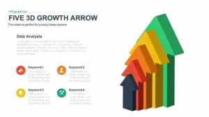 Five 3d Growth Arrow