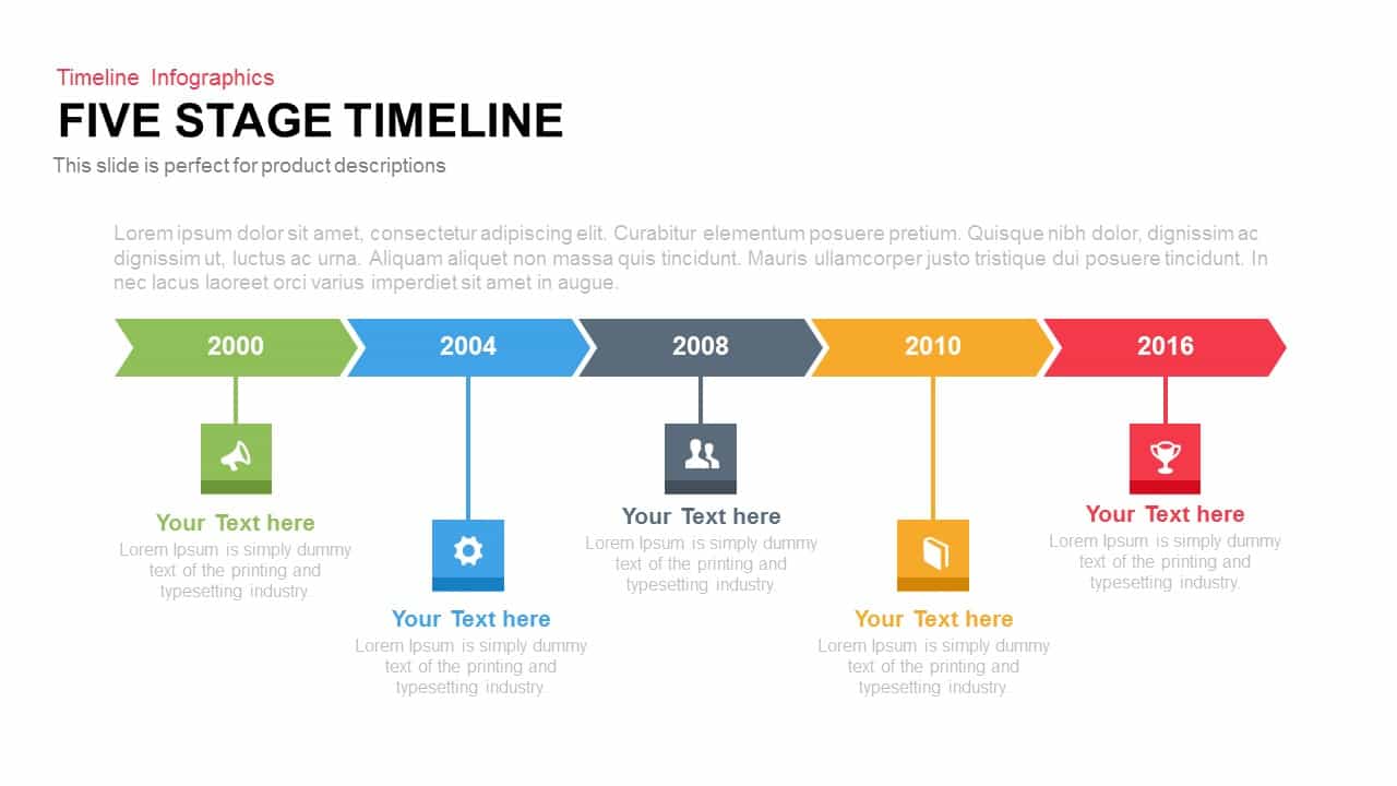 Animated Creative Stage Timeline PowerPoint Template and Keynote Slide