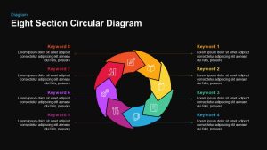 Section Circular Diagram PowerPoint Template and Keynote 8 sections