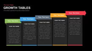 Growth Tables PowerPoint Presentation Template and Keynote Slide
