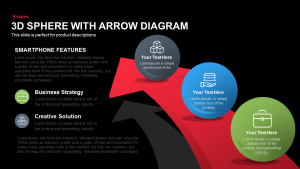 3d Sphere with Arrow Diagram