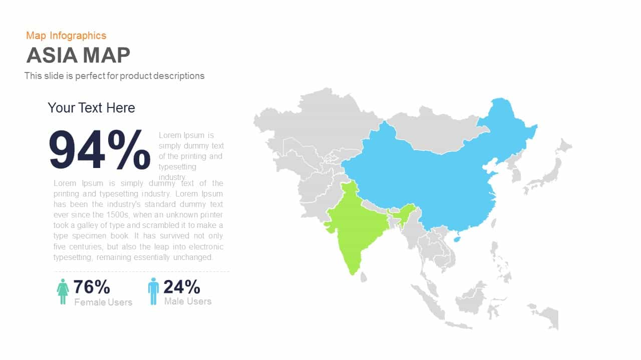 Asia Map PowerPoint Template And Keynote Slide Slidebazaar   Asia Map Powerpoint And Keynote Template 