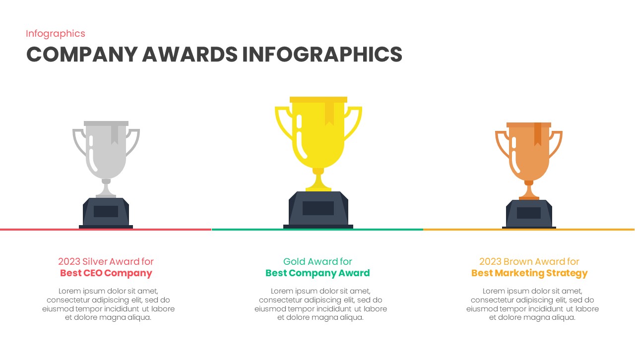 Company Infographics Award PowerPoint Template and Keynote