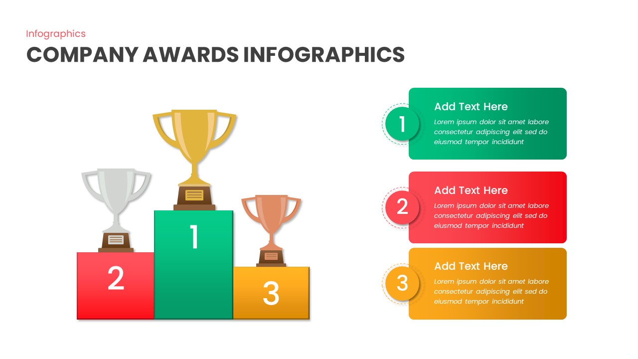 Company Awards Infographics Presentation Slide