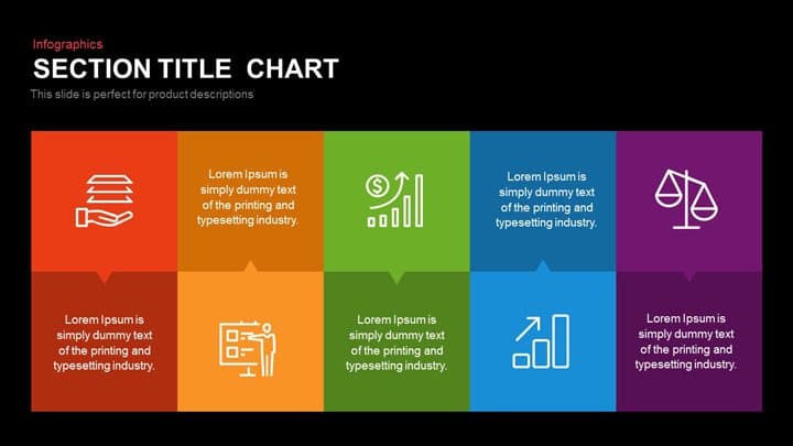 Section Title Chart PowerPoint Template and Keynote Slide