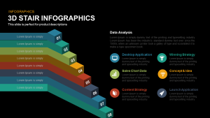 3d Stair Infographics