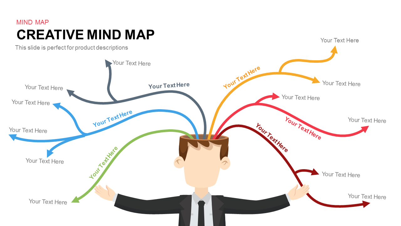 Verbazingwekkend Creative Mind Map Template for PowerPoint and Keynote WB-08