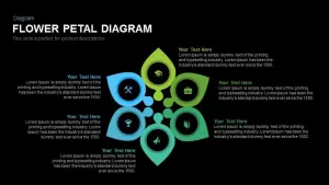 Flower Petal Diagram Powerpoint and Keynote template