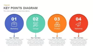Key Points Diagram Powerpoint and Keynote template