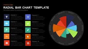 Radial Bar Chart Template for PowerPoint and Keynote