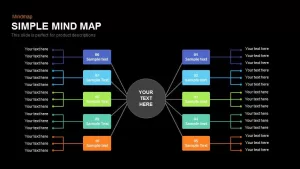 Simple Mind Map Powerpoint and Keynote template