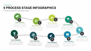 9 Process Stage Infographics PowerPoint Template and Keynote