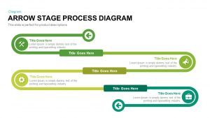 Arrow Stage Process Diagram PowerPoint Template and Keynote