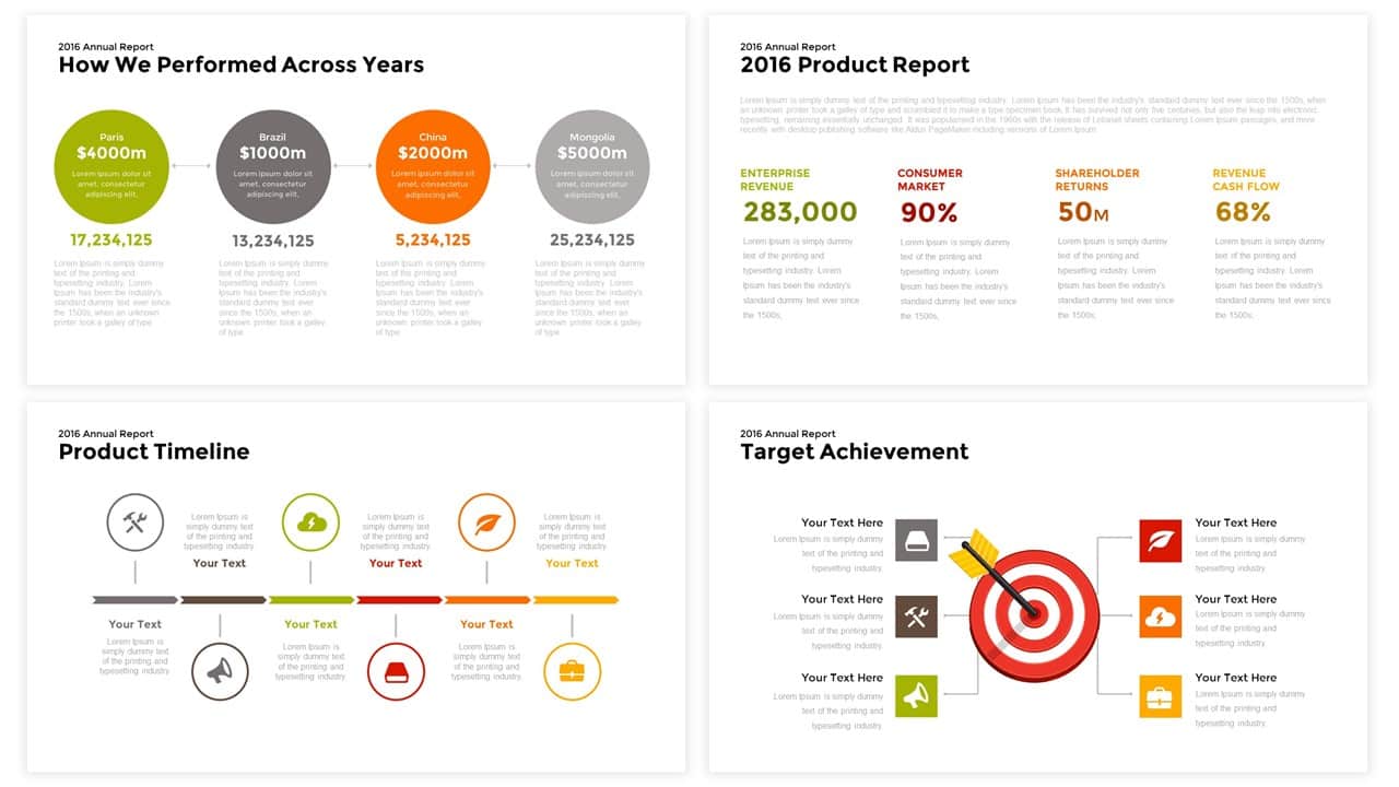 Annual Report PowerPoint Template for Presentations - Slidebazaar
