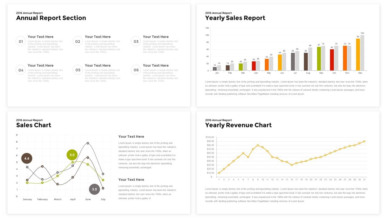 Annual Report PowerPoint Template for Presentations - Slidebazaar With Regard To Sales Report Template Powerpoint