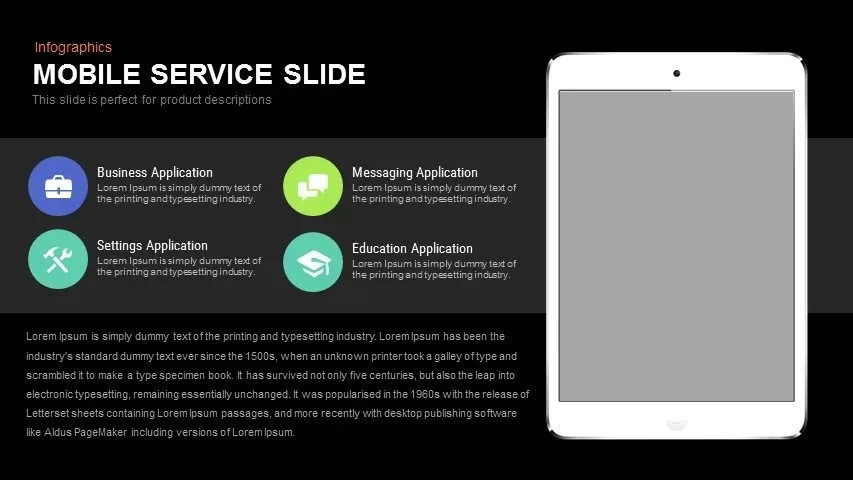 Mobile Service Powerpoint and Keynote Slide