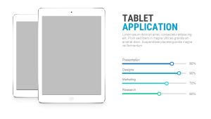 Product Launch PowerPoint Presentation Template and Keynote Tablet Application