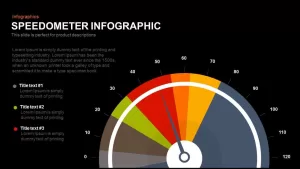 Infographic Speedometer PowerPoint Template and Keynote